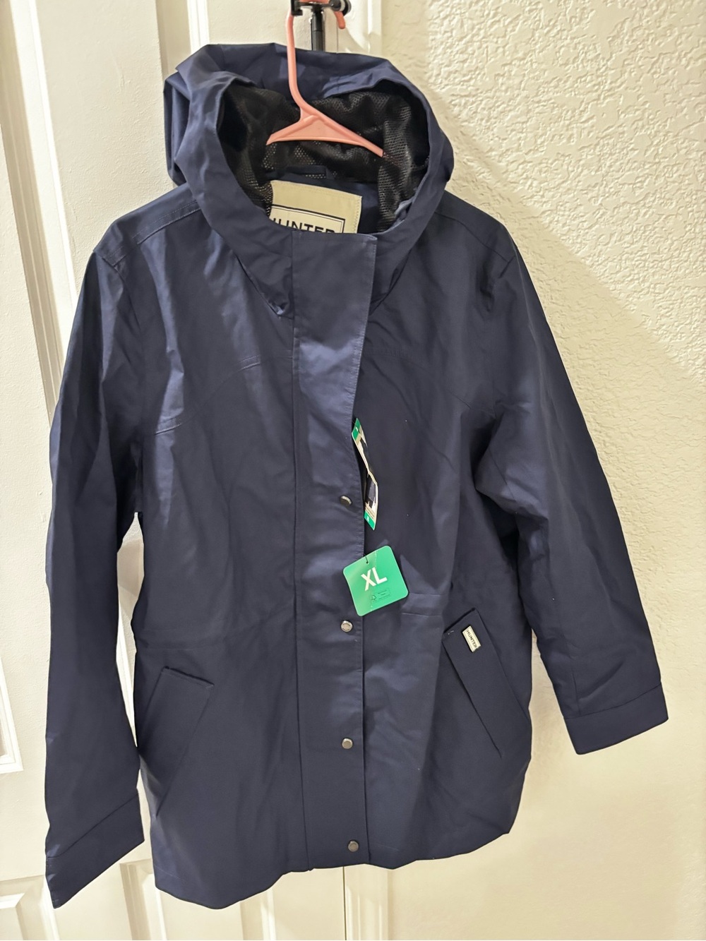 Hunter Navy Hooded Jacket
